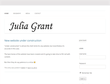 Tablet Screenshot of juliagrant.com